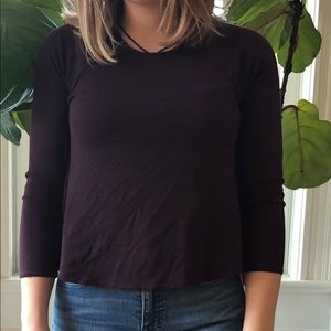 Aritzia Wilfred Free Purple Top